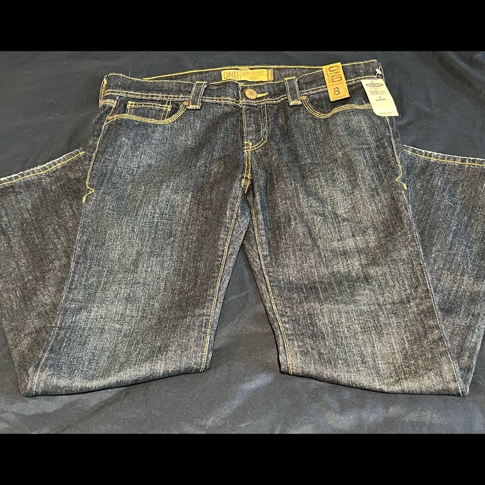 NWT Old Navy dark blue jeans - ultra low waist skinny jeans.